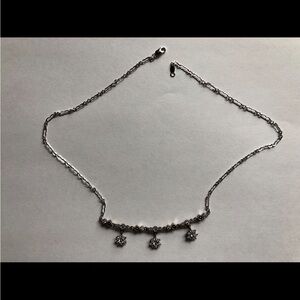 Judith Jack Silver Necklace with Star Pendants